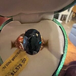 10K Gold Ring with London Blue Topaz